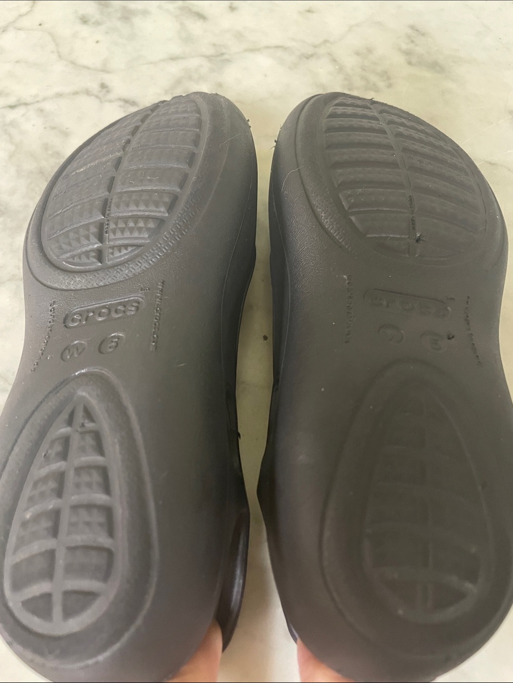 CROCS Women's Black Slingback Flats - Picture 6 of 7